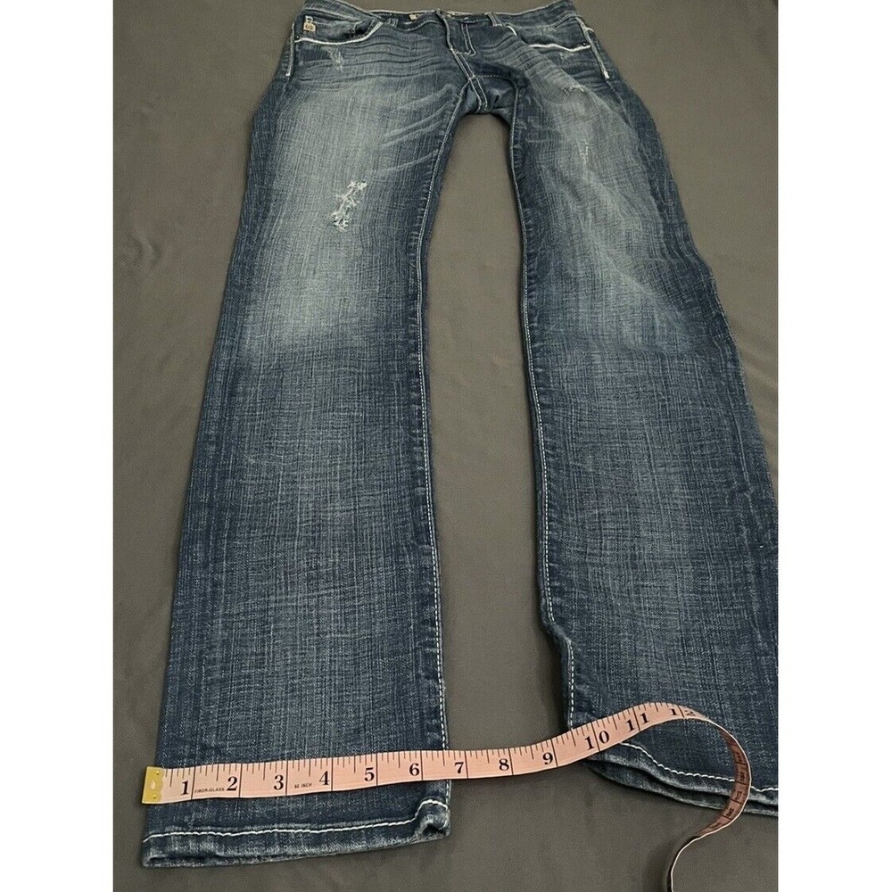 BigStar Womens SZ 26 L Med Wash Denim Casey K Skinny Low Rise Straight Leg Jeans - Picture 16 of 16